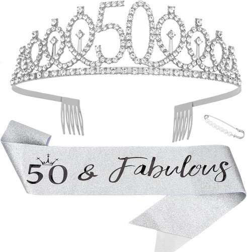 50th birthday girl sash and - 50th,