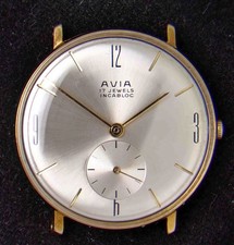 Avia Thin Men's Hand-Wind Peseux 320 Vintage Swiss Watch -- Running