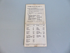 Genuine GPO DAILING CODE CARD