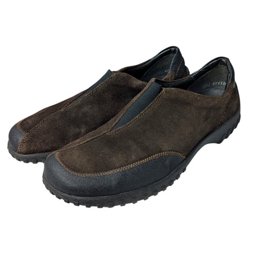 Rieker brown suede slip - suede,
