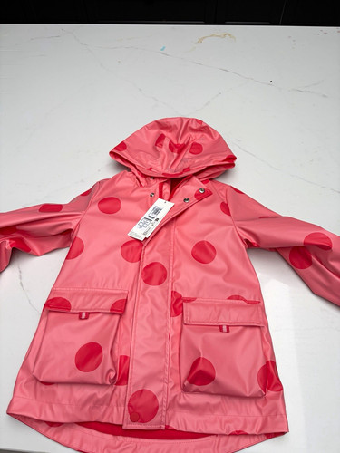 Girls hooded polka dot - m&s,