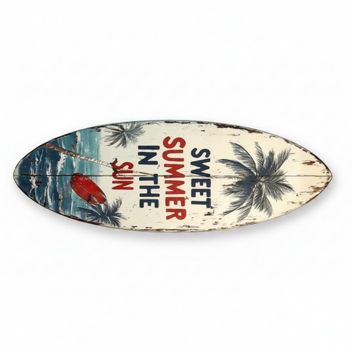 Wooden surfboard wall art - wooden,