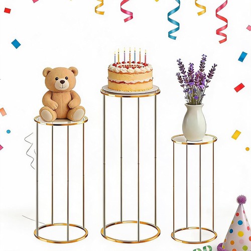 Pack gold cylinder pedestal - cylinder,