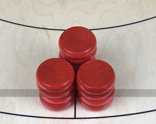 Tracey Red Crokinole Buttons