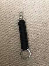 Black Paracord Key Hanger. New. V19.