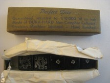 Rare black antique - poker, dice