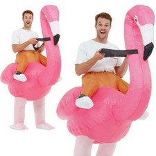Inflatable Ride Em Flamingo