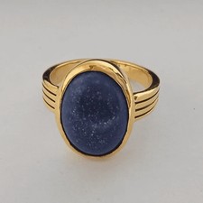 Lapis lazuli solitaire ring - solitaire,