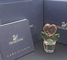 SWAROVSKI CRYSTAL HEART FLOWER