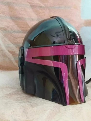 Mandalorian pink steel helmet - steel,