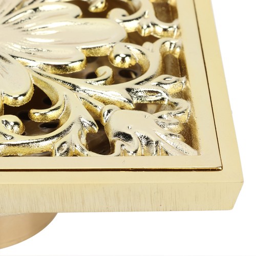 Bathroom shower drain gold - bathroom,