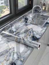 Black Gold Marble Gloss Vinyl