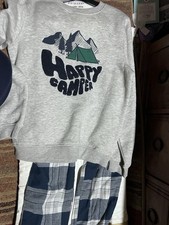 BNWT Boys 2 Piece Happy Camper Pyjamas 10-11 Years