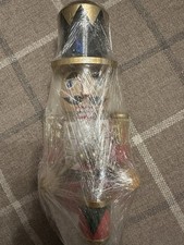 traditional Christmas nutcracker soldier red drummer soldier with velvet cloak