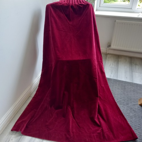 Vintage cotton velvet curtains - velvet,