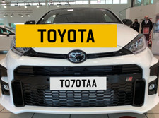 Private Registration 'TO70TAA' TOYOTA - UK personalised reg Supra MR2 Yaris GR