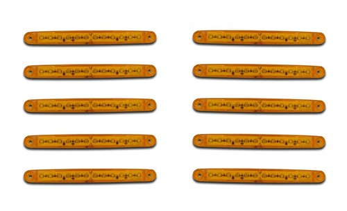 12v yellow led - yellow, side