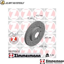 2x BRAKE DISCS 150.2926.52 FOR