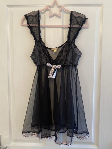 Flora nikrooz mesh sheer polka - flora,