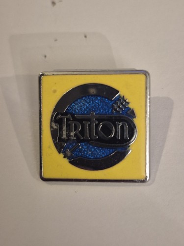 Triton motorcycle enamel pin - motorcycle,