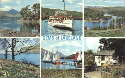 Vintage lakeland postcard - postcard, mv