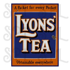 Lyons' Tea Retro style metal
