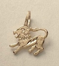 New 14k Yellow Gold Leo Lion