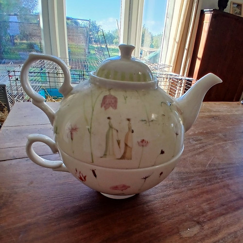 Portmerion floral tea pot - portmerion,
