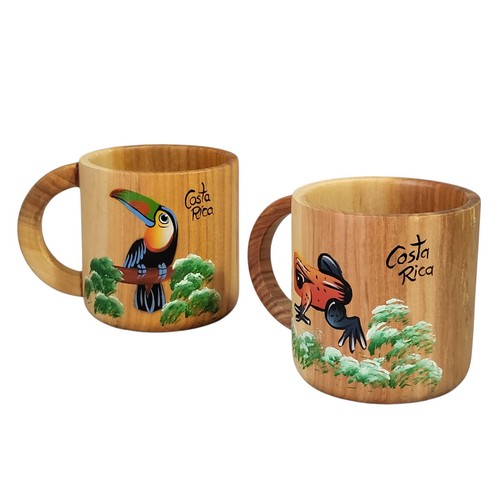 Vintage pair wooden coffee - pair,