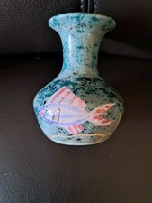 A Lovely Wassi Art Jamaican Hand Painted Vase
