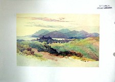 Original Old Antique Print