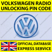 ✅VW RADIO CODE RNS 315 510 RCD 300 500 510 MFD NAVIGATION GOLF PASSAT TOUAREG✅