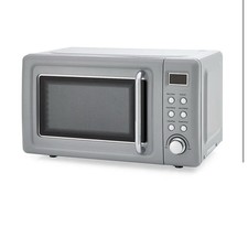 Dunelm Retro Microwave - Grey