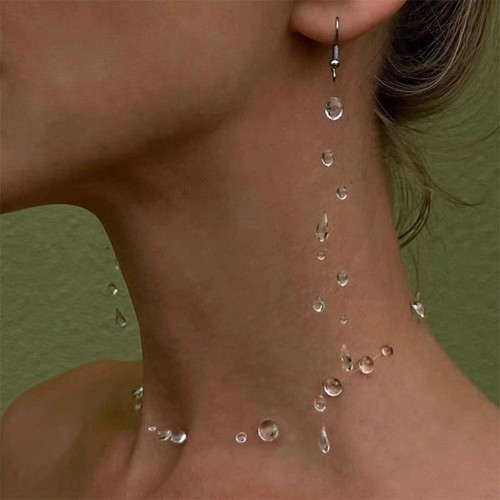 Crystal dewdrop necklace - crystal,