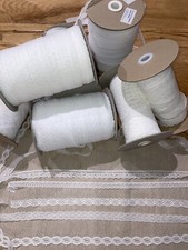 Narrow Wedding/crafting Lace white & ivory beautiful qaulity 20 mts  free pp