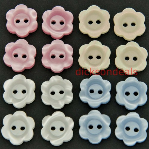 Small flower buttons pearly - 20,