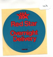British Railways - BR - Luggage Label (126) - Red Star Overnight Delivery