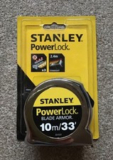 Stanley PowerLock Pocket Tape Measure 10m/33ft (Width 25mm) STA033531