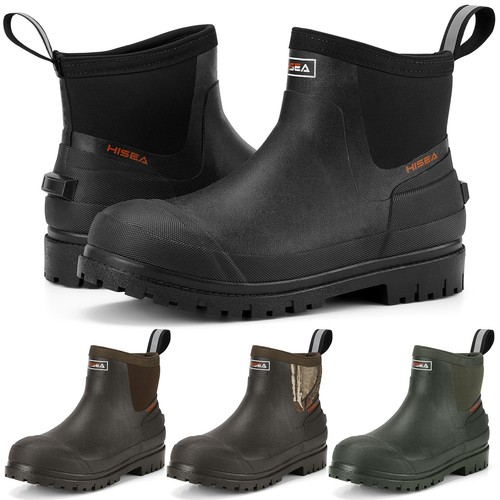 Hisea men chelsea rain boots - rain,