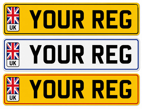 Number plates road legal - number, 2d