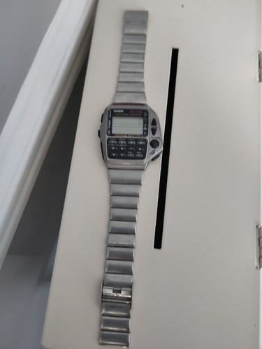 Silver metal casio watch - metal,