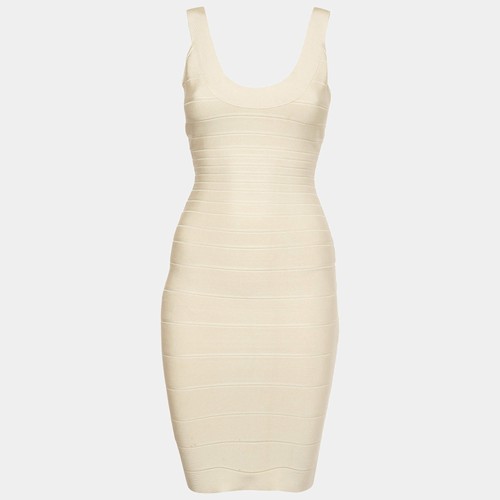 Herve leger cream rib knit - leger,