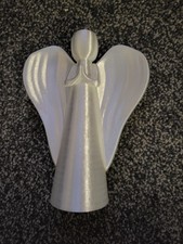 White angel tree topper - white,