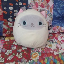 Squishmallows Felton Siamese Cat Cream Soft Plush Toy 7.5” Kellytoy rare