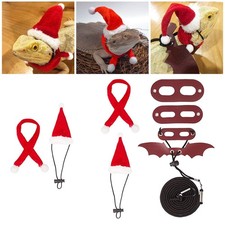 Bearded Dragon Santa Hat and