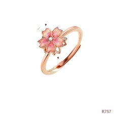 Spinning Peach Blossom Ring