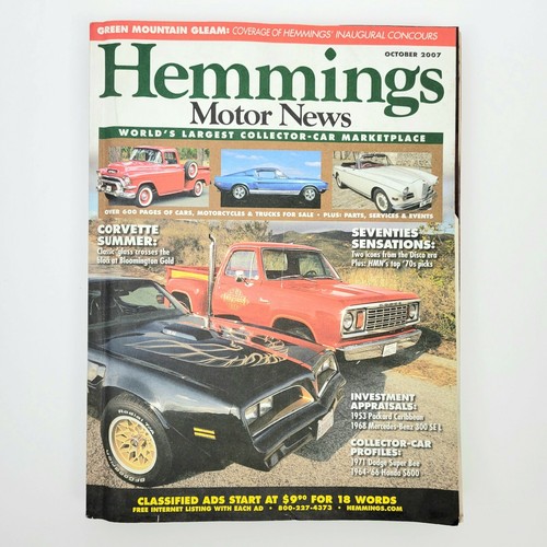Hemmings motor news - hemmings, magazine