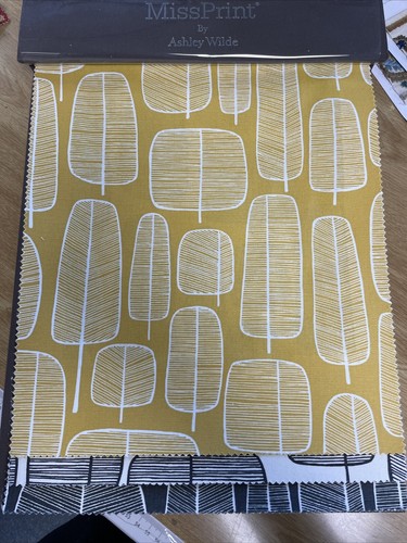 Miss print fabric sample - miss,
