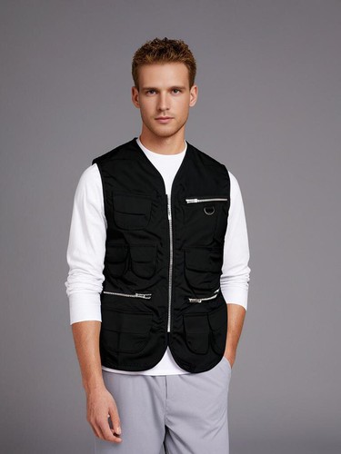 Mens utility vest - mens, pocket