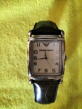 Vintage Classic Mens  Emporio ARMANI AR0231 Wrist Watch On A Leather Strap